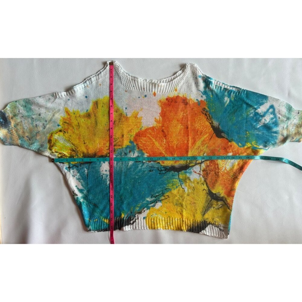 Colorful Luisa Ricci Womens Lightweight Knit Top S - Picture 7 of 9